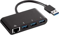 Vivanco USB 3.0 adapter [4 x RJ45-aansluiting, USB 3.0 bus type A - 1 x USB 3.1 stekker A?] 39638