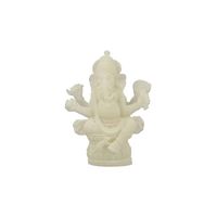 Sneeuwkwarts Beeldje Ganesha (13 cm) - thumbnail