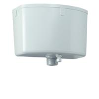 Rezi hooghangend reservoir drukknop model wit BB4330 WIT