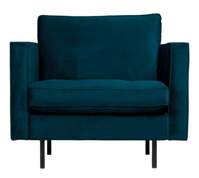 BePureHome Fauteuil 'Rodeo' Velvet, kleur Blauw