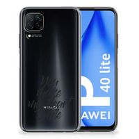 Huawei P40 Lite Siliconen hoesje met naam Heart Smile - thumbnail