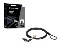 CONCEPTRONIC CUSTODIO02BS Laptopslot met sleutel, standaard veiligheidssleuf, 1,8 m