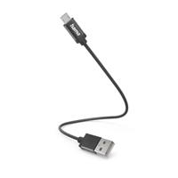 Hama USB-charging cable USB 2.0 USB-A Stecker, USB-Micro-B jack 0.20m black 00201583