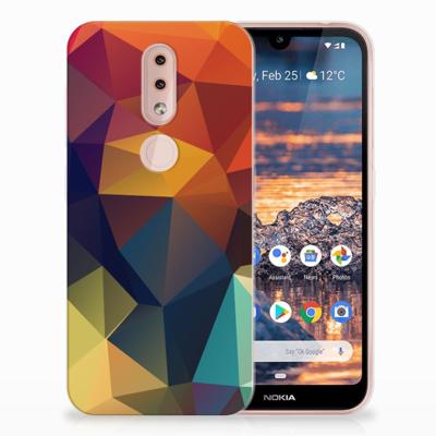 Nokia 4.2 TPU Hoesje Polygon Color Nokia 4.2 TPU Hoesje Polygon Color