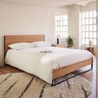 Kave Home Bed Taiana Eiken, 160 x 200cm - Bruin - thumbnail