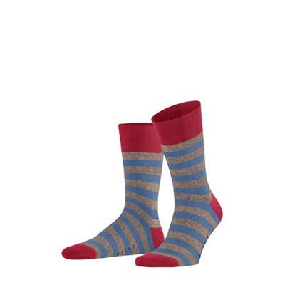 FALKE Sensitive Mapped Line sokken grijs/blauw