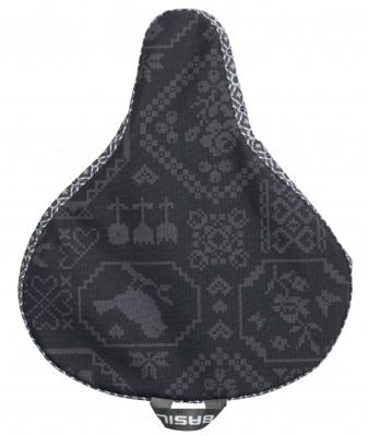 Basil zadeldek Boheme Charcoal 27 cm polyester