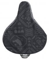 Basil zadeldek Boheme Charcoal 27 cm polyester