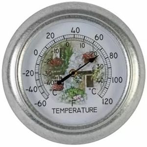 Thermometer - metaal - 25 cm   -