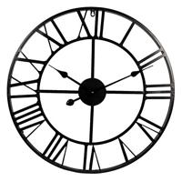 Clayre & Eef 5KL0138 klok/wandklok groot landhuisstijl keuken/woonkamer ca. Ø 60 x 4 cm / 1*AA batterij (wordt niet meegeleverd)