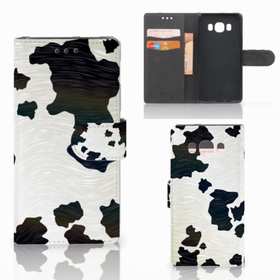 Samsung Galaxy J5 2016 Telefoonhoesje met Pasjes Koeienvlekken Samsung Galaxy J5 2016 Telefoonhoesje met Pasjes Koeienvlekken