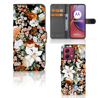 Hoesje voor Motorola Moto G84 Dark Flowers - thumbnail