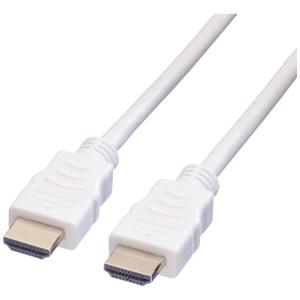 VALUE HDMI High Speed Cable met Ethernet M-M, wit, 3 m