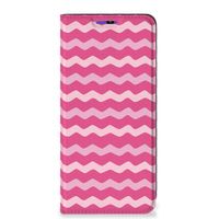 Samsung Galaxy A22 4G | M22 Hoesje met Magneet Waves Pink