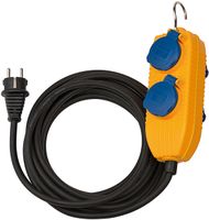 Brennenstuhl Bouwplaatsen-kabel IP54 met contactdozenblok 5m zwart H07RN-F 3G1,5 - 1169200010 - thumbnail