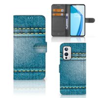 OnePlus 9 Wallet Case met Pasjes Jeans - thumbnail