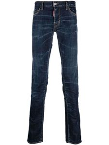 DSQUARED2 jean skinny à patch logo - Bleu