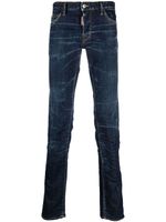 DSQUARED2 jean skinny à patch logo - Bleu - thumbnail