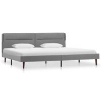 vidaXL Bedframe stof lichtgrijs 140x200 cm