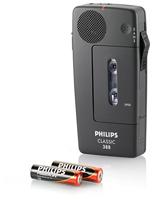 Philips LFH0388/00B Analoge mini-cassettes, dicteerapparaat, 30 mini-cassette, 2 x AA-batterij en polsband, antraciet