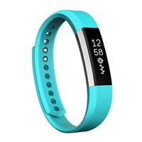 By Qubix - Compatible met Fitbit Alta siliconen bandje, Maat: Large, Lengte: 22CM - Baby blauw - Compatible fitbit bandje