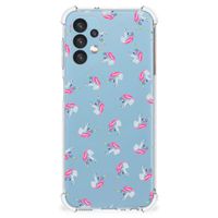 Doorzichtige Silicone Hoesje voor Samsung Galaxy A13 (4G) Unicorns - thumbnail