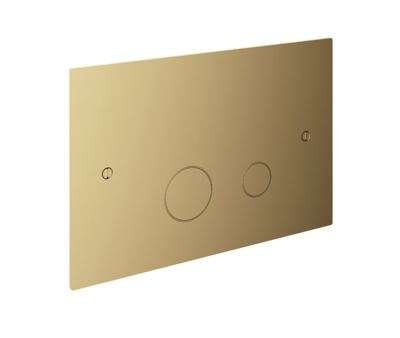 Hotbath Cobber bedieningspaneel geschikt voor Geberit UP320 17 x 25 x 0,4 cm, gepolijst messing PVD