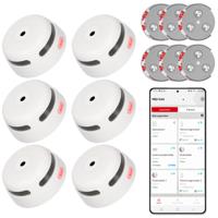 X-Sense XS01-WX Rookmelder met RMAX-45 montageset - Slimme melder WiFi - 6-pack