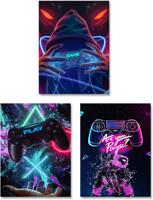 Affiches - Neon Gamen / Set van 3 - thumbnail