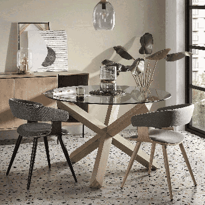 Kave Home Lotus Koffietafel Rondvormig 3 poot/poten