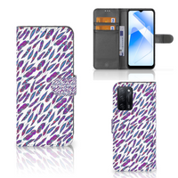 OPPO A16/A16s/A54s Telefoon Hoesje Feathers Color - thumbnail