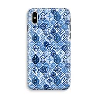 Blauw motief: iPhone X Tough Case - thumbnail