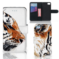 Hoesje iPhone 7 | 8 | SE (2020) | SE (2022) Watercolor Tiger - thumbnail