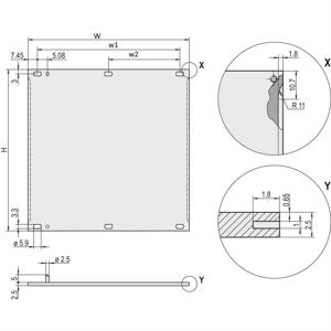 nVent SCHROFF 30846771 Frontpaneel 1 stuk(s)