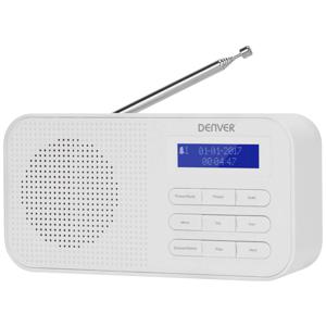 Denver DAB-42 Zakradio DAB+, VHF (FM) Wekfunctie Wit