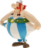 Asterix Figure Obelix holding his pants 8 cm - thumbnail