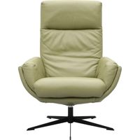 Fauteuil Thomas Base A - Semi Olive split - Orion Base Black - thumbnail