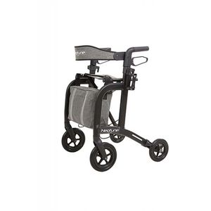 Neptune rollator lichtgewicht design mat-zwart