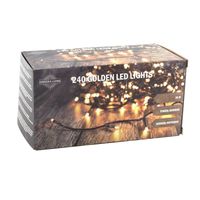 Kerstverlichting goud buiten 240 lampjes 1800 cm inclusief timer en dimmer   - - thumbnail