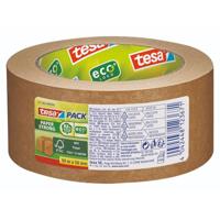 tesapack Papier ecoLogo Verpakkingstape - Plakband voor gebruik met of zonder handafroller - Milieuvriendelijke tape