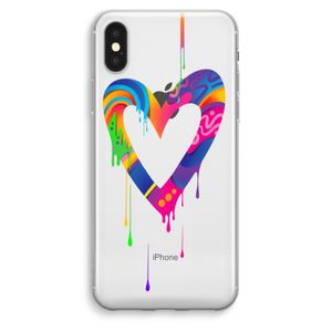 Melts My Heart: iPhone XS Max Transparant Hoesje