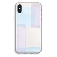 Square pastel: iPhone X Transparant Hoesje