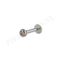 Labret 1.2 mm licht roze - thumbnail