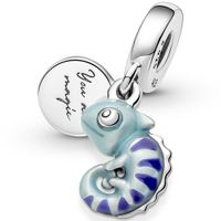 Pandora 791676C01 Hangbedel Colour Chainging Chameleon zilver-emaille meerkleurig - thumbnail