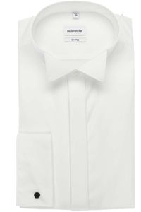 Seidensticker Tailored Gala shirt wit, Effen