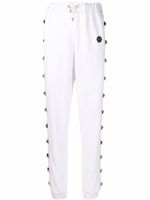 Philipp Plein pantalon de jogging à détails de clous - Blanc - thumbnail