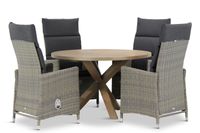 Garden Collection Madera/Sand City rond 120 cm dining tuinset 5-delig - thumbnail