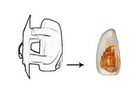 Knipperlicht VAN WEZEL, Inbouwplaats: Buitenspiegel links, u.a. fÃ¼r Opel, Renault, Nissan