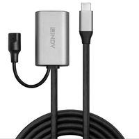 LINDY USB-kabel USB 3.2 Gen1 (USB 3.0 / USB 3.1 Gen1) USB-C stekker, USB-C bus 5.00 m Zwart 43271 - thumbnail