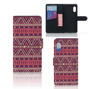 Samsung Xcover Pro Telefoon Hoesje Aztec Paars